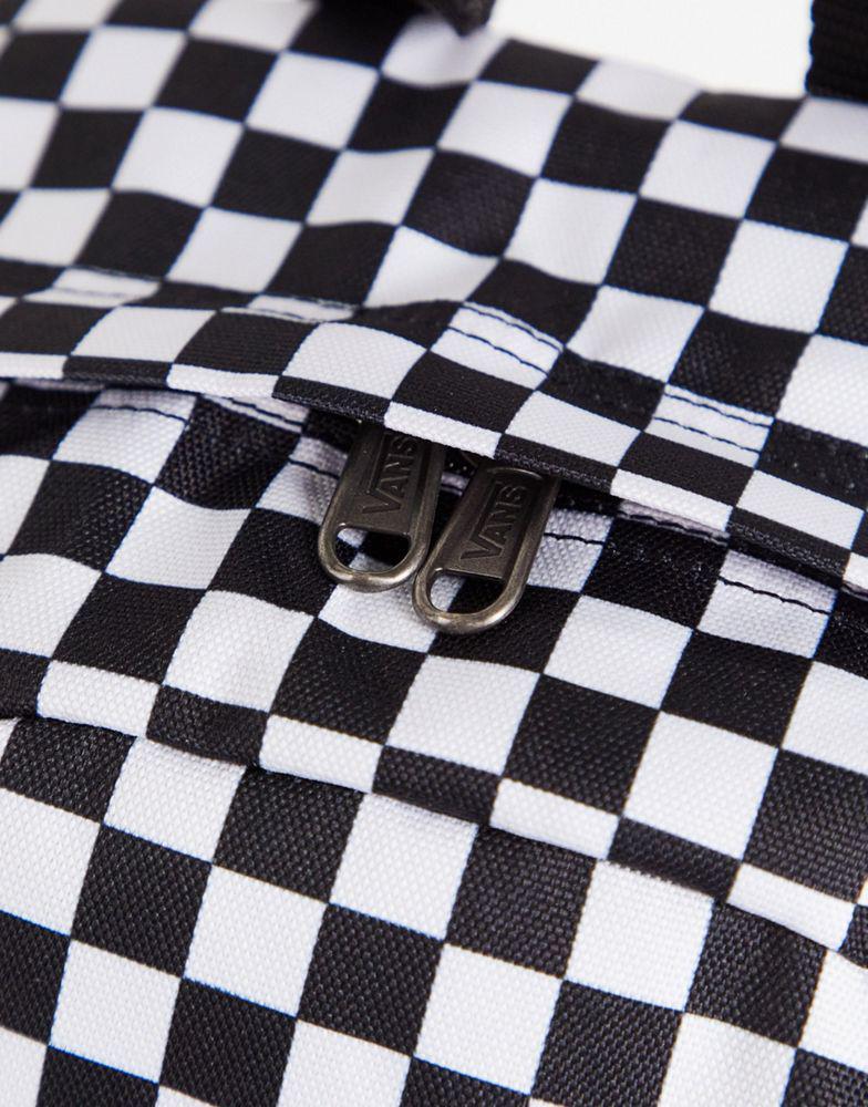 Vans Old Skool Check backpack in black/white商品第3张图片规格展示