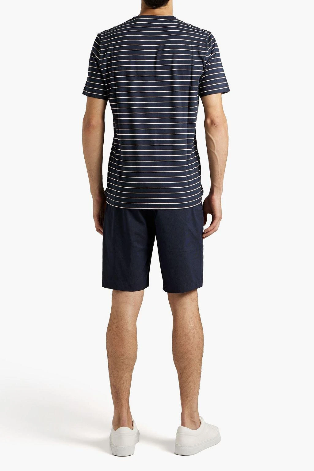 商品Theory|Striped cotton-blend jacquard shorts,价格¥452,第3张图片详细描述