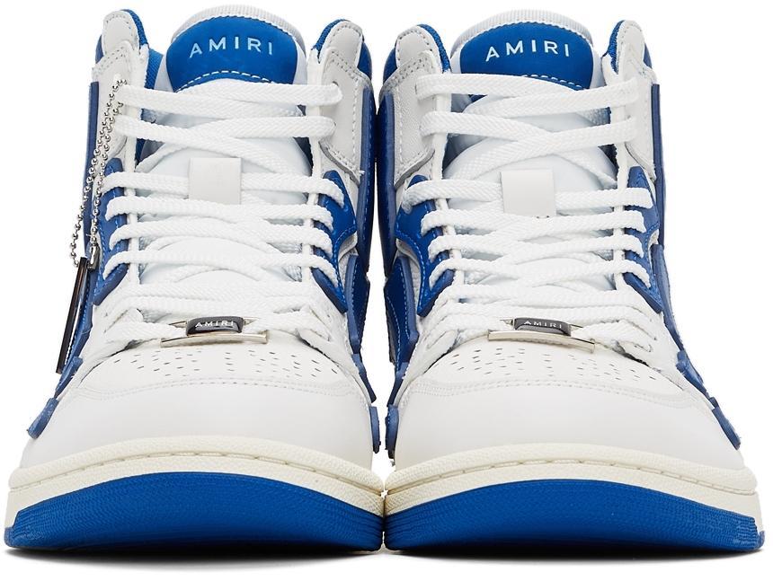 商品AMIRI|White & Blue Skel Top Hi Sneakers,价格¥5326,第4张图片详细描述
