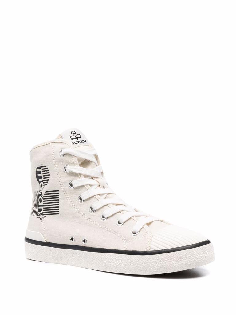 商品Isabel Marant|ISABEL MARANT logo-print lace-up sneakers,价格¥1733,第4张图片详细描述