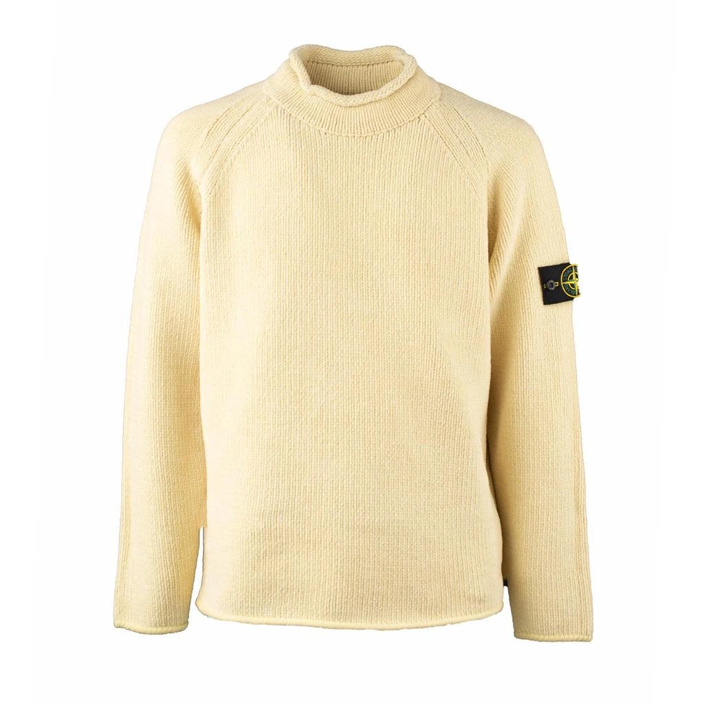 商品Stone Island|Stone Island Yellow Chenille Sweater,价格¥3109,第1张图片