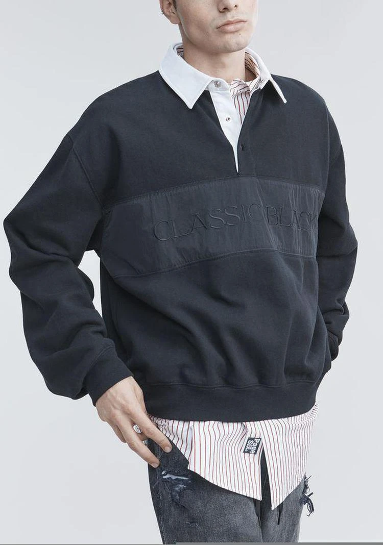 商品Alexander Wang|FLEECE POLO SHIRT,价格¥1336,第4张图片详细描述