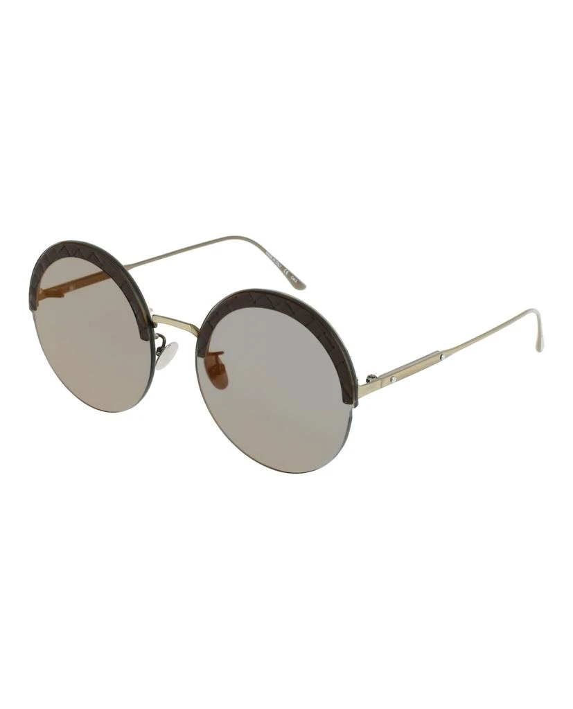 商品Bottega Veneta|Round-Frame Metal Sunglasses,价格¥970,第2张图片详细描述