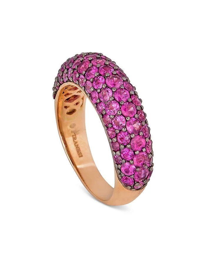 商品Piranesi|18K Rose Gold Dome Pink Sapphire Pavé Small Statement Ring,价格¥34486,第1张图片