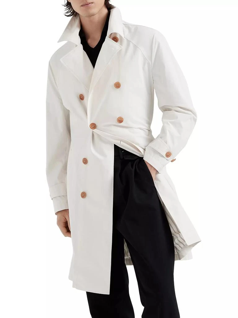 商品Brunello Cucinelli|Water Resistant Microfiber Trench Coat,价格¥29935,第2张图片详细描述