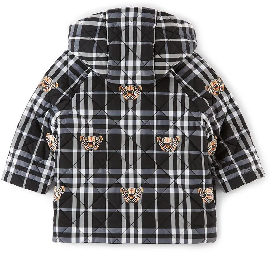 商品Burberry|黑色 & 白色 Thomas Bear Print 婴儿夹克,价格¥2003,第2张图片详细描述