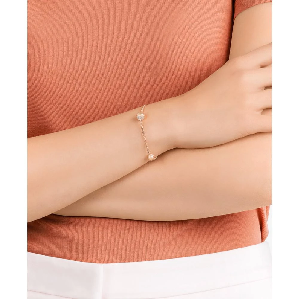 商品Swarovski|Remix Collection Rose Gold-Tone Pavé Sphere Magnetic Closure Bracelet,价格¥592,第3张图片详细描述