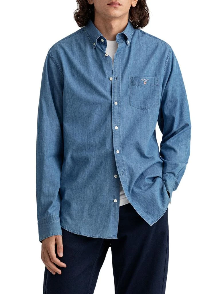 商品Gant|Gant Men's Blue Other Materials Shirt,价格¥1174,第1张图片