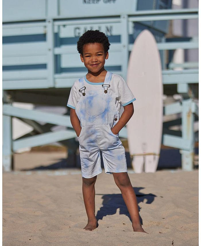 商品Dotty Dungarees|Boys' Tie Dye Overall Shorts - Baby, Little Kid, Big Kid,价格¥337,第3张图片详细描述