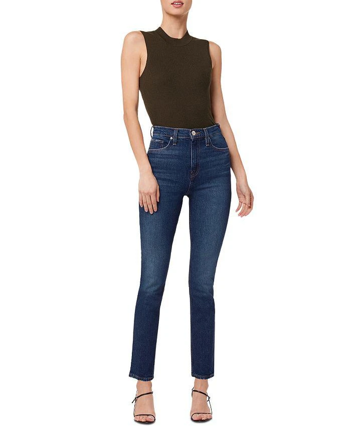 商品Hudson|Harlow High Rise Ankle Straight Leg Jeans in Meadow,价格¥482,第5张图片详细描述