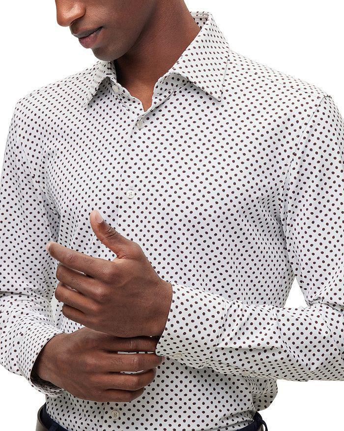 商品Hugo Boss|Hank Kent Slim Fit Printed Long Sleeve Shirt,价格¥681,第6张图片详细描述