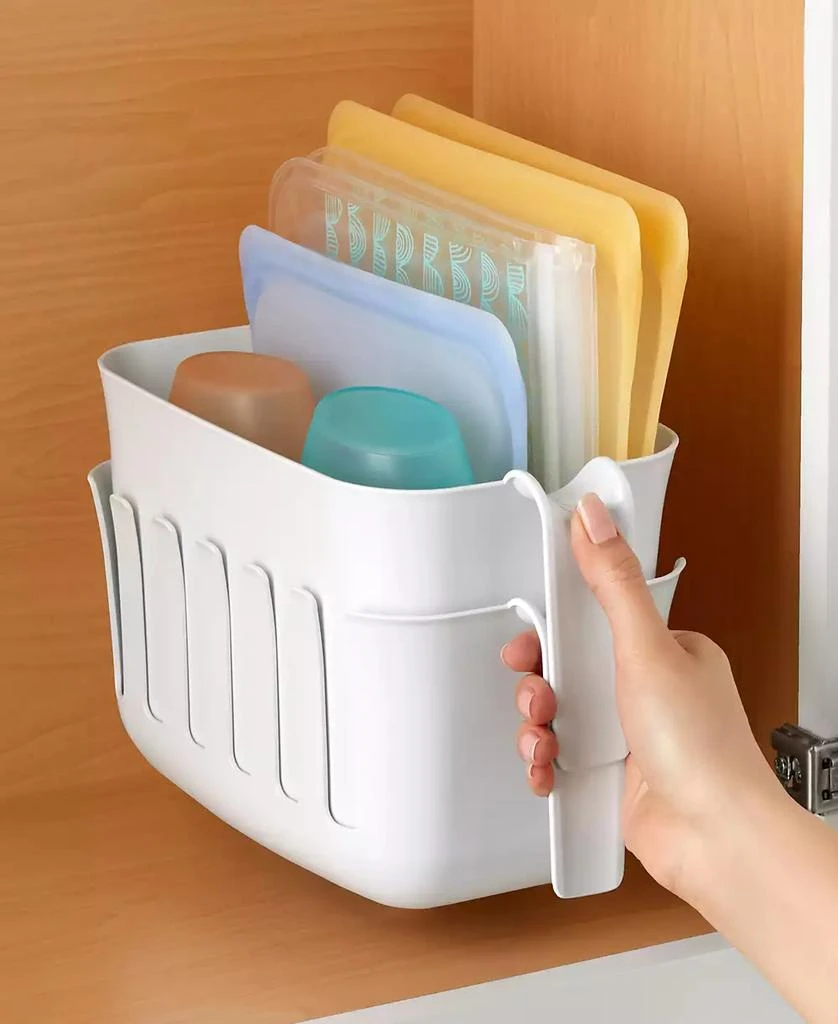 商品YouCopia|7" Dry Plus Store Bag Drying Rack and Bin Set, 2 Piece,价格¥278,第4张图片详细描述