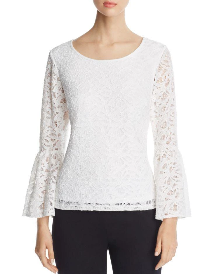 商品Calvin Klein|Calvin Klein Lace Bell Sleeve Top,价格¥252,第1张图片