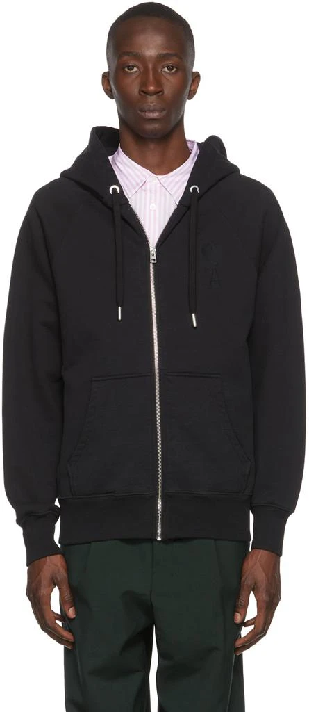 商品AMI|Black Ami de Cœur Hoodie,价格¥1302,第1张图片