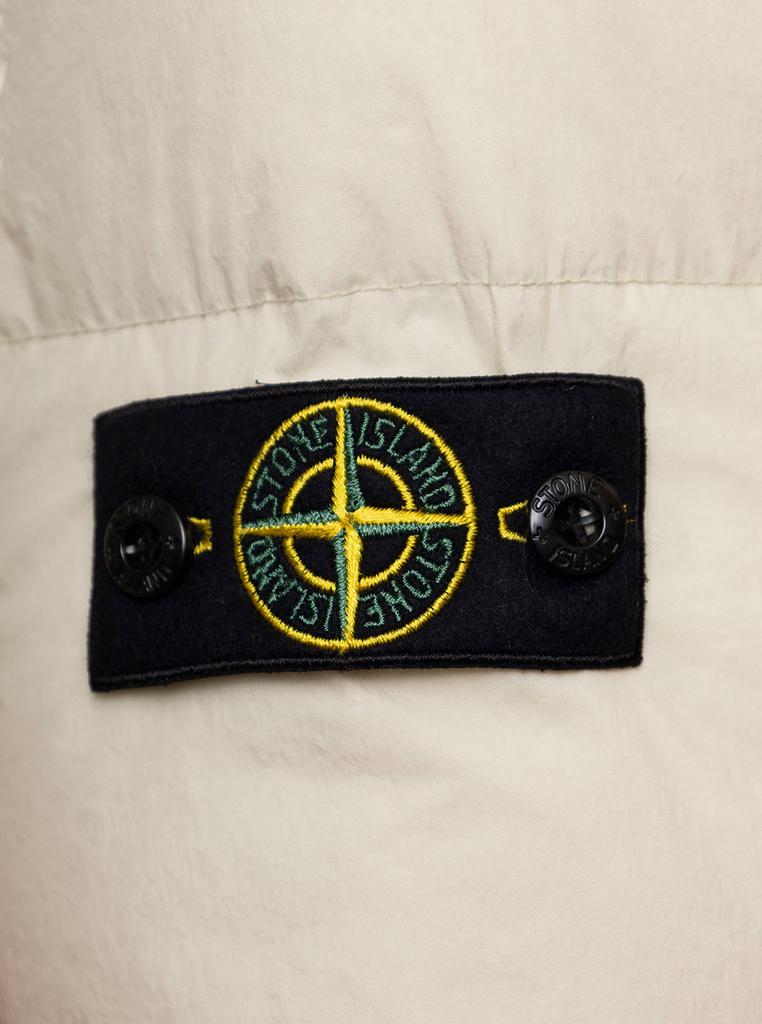 Stone Island Junior Beige Quilted Nylon Down Jacket With Logo Stone Island Kids商品第3张图片规格展示