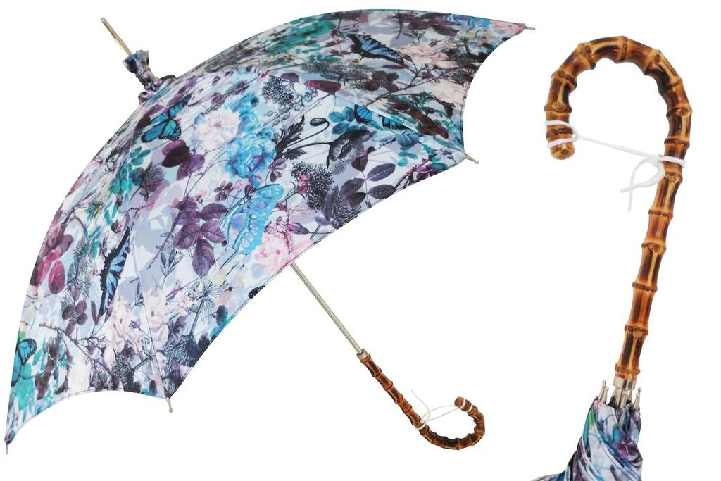 商品PASOTTI|Pasotti 葩莎帝 鲜花伞面 复古手柄 晴雨伞,价格¥1897,第1张图片