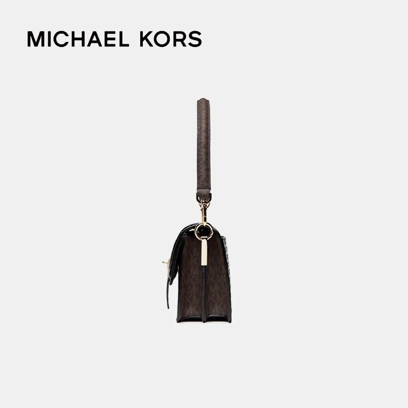 商品[国内直发] Michael Kors|MK 女包 迈克·科尔斯（MICHAEL KORS）黑色手提单肩斜挎包 30H1GGRL2A BLACK,价格¥1664,第6张图片详细描述