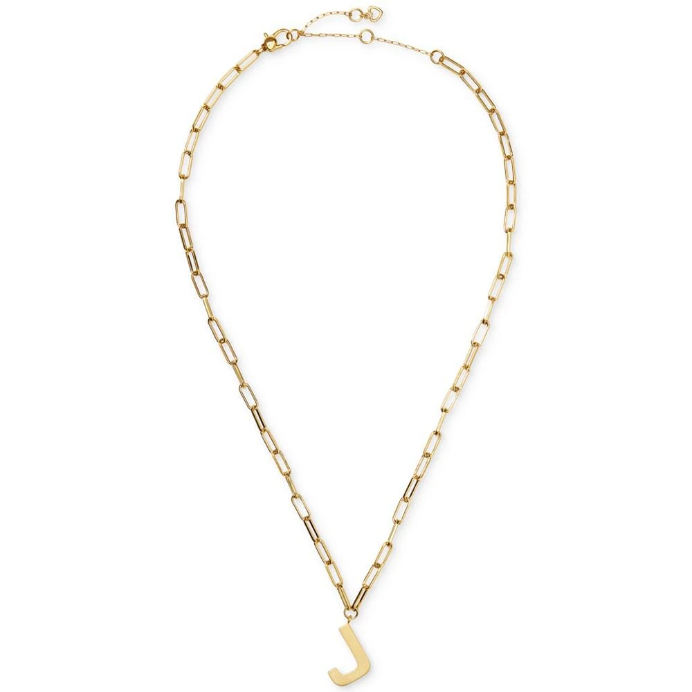 商品Kate Spade|Gold-Tone J Pendant Necklace, 17" + 3" extender,价格¥443,第2张图片详细描述