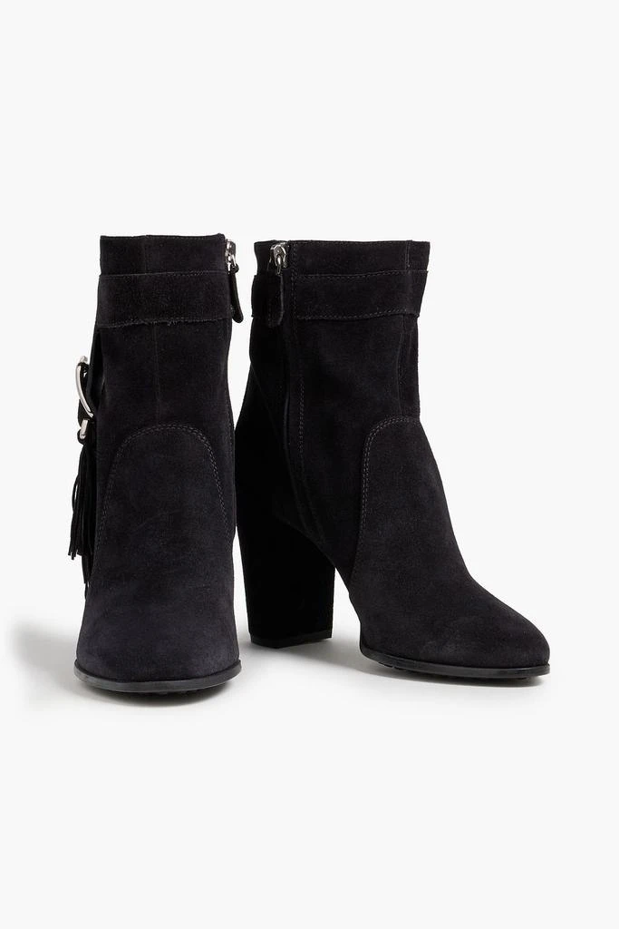 商品Tod's|Buckled fringed suede ankle boots,价格¥3624-¥3631,第2张图片详细描述