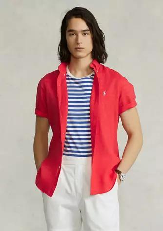 商品Ralph Lauren|Classic Fit Linen Shirt,价格¥492,第1张图片