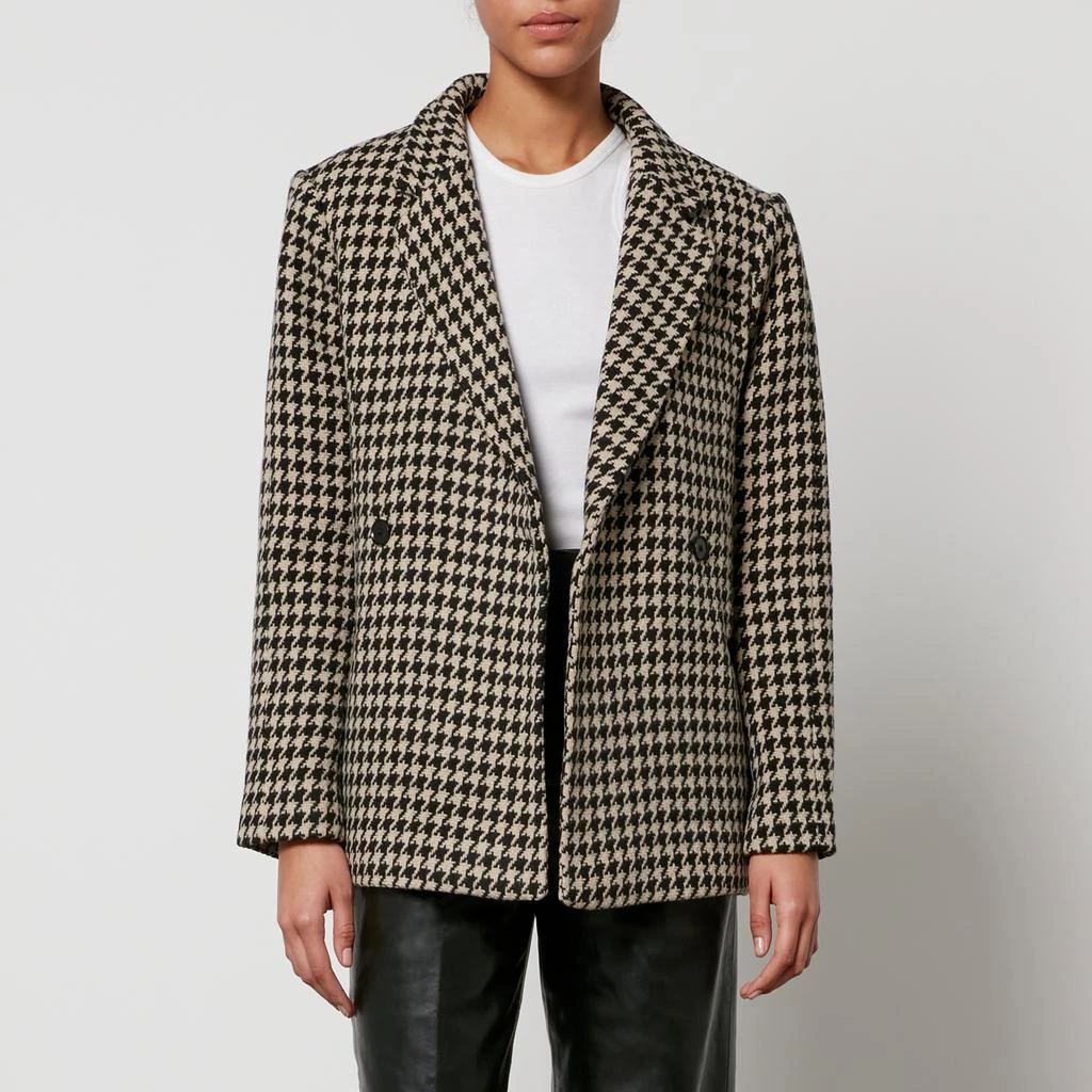 商品ANINE BING|Anine Bing Kaia Houndstooth Woven Oversized Blazer,价格¥4006,第1张图片