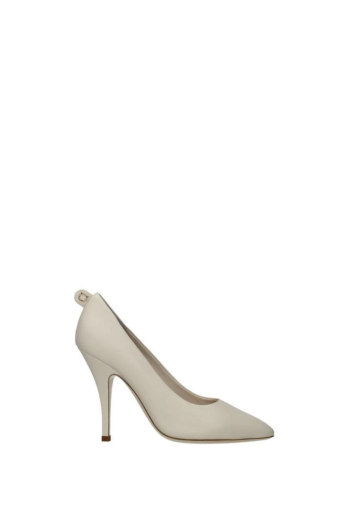 商品Salvatore Ferragamo|Pumps judy Leather Beige Bone,价格¥1864,第1张图片