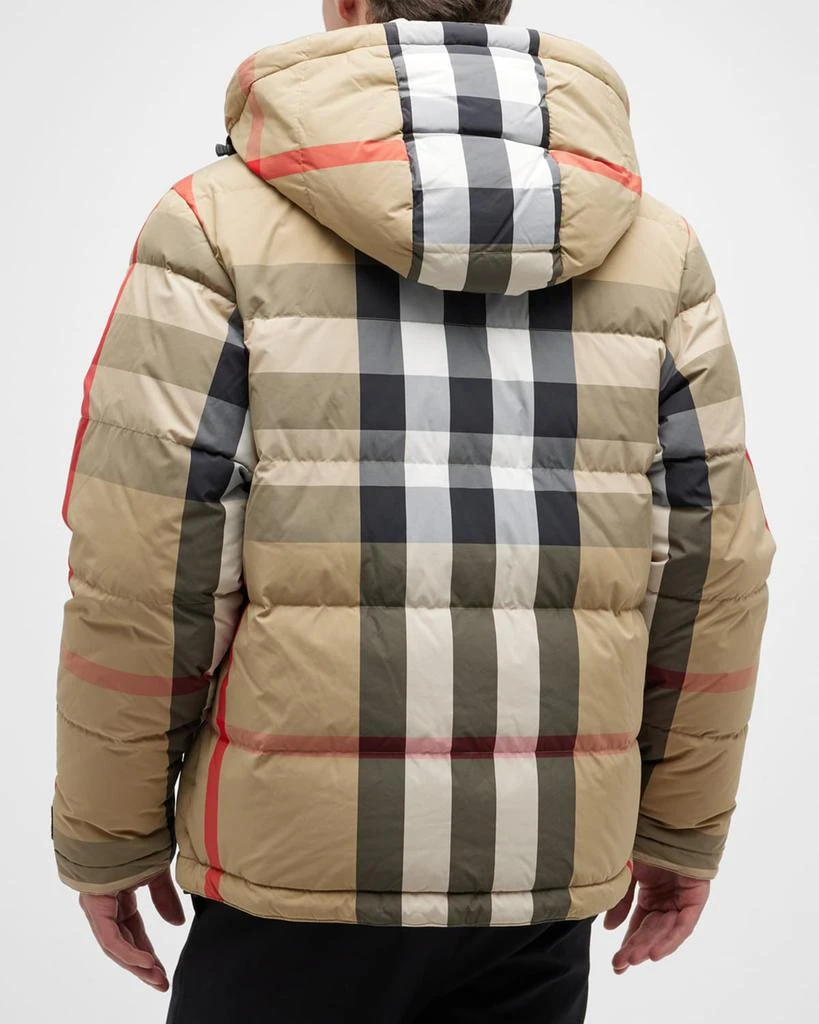 商品Burberry|Men's Rutland Reversible Check Puffer Jacket,价格¥16035,第3张图片详细描述