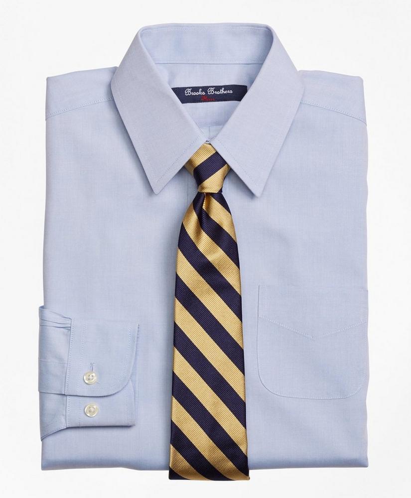 商品Brooks Brothers|Boys Non-Iron Supima® Pinpoint Cotton Forward Point Dress Shirt,价格¥438,第1张图片