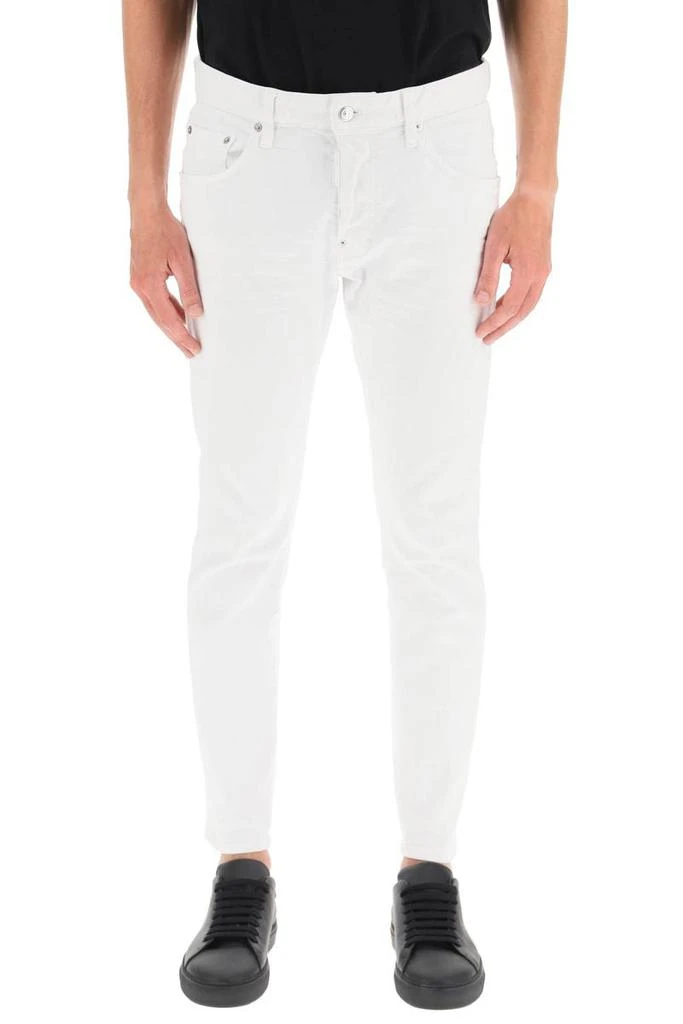 商品DSQUARED2|Dsquared2 white bull wash skater jeans,价格¥2086,第2张图片详细描述