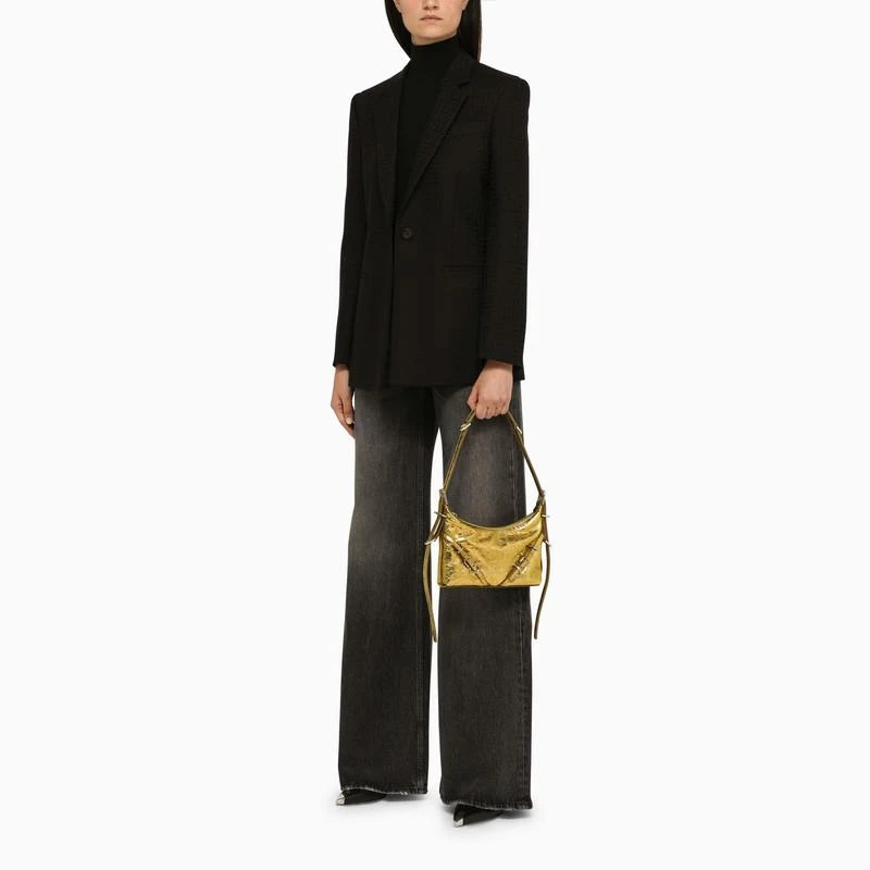 商品Givenchy|Voyou mini gold laminated leather bag,价格¥10854,第2张图片详细描述