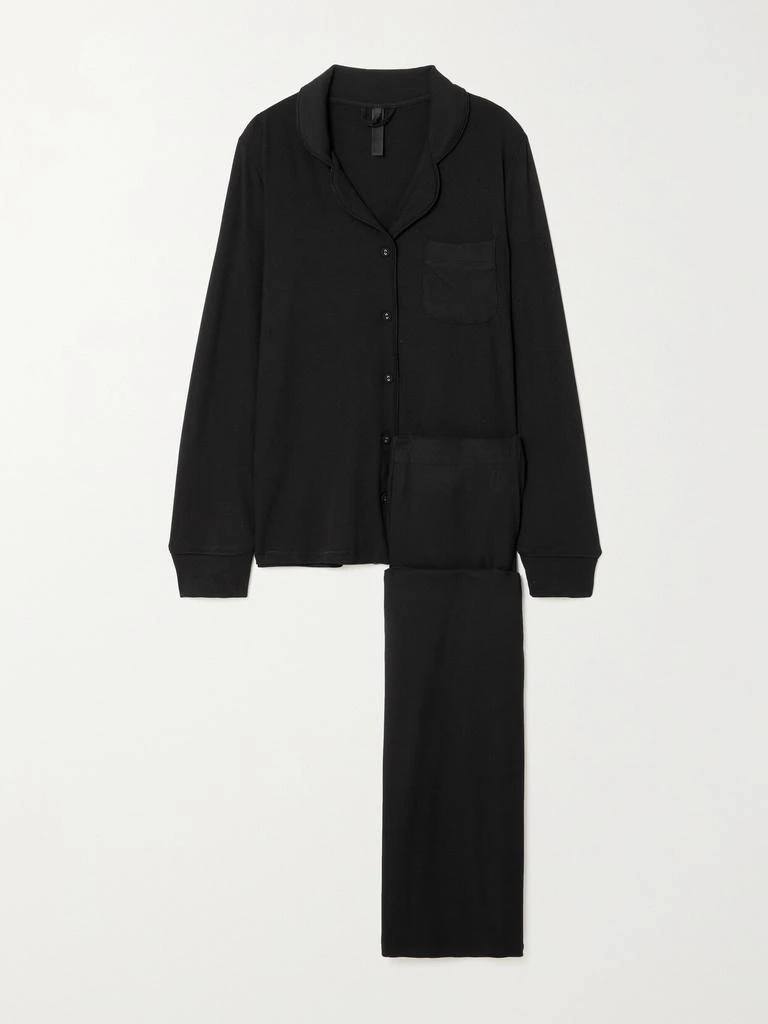 商品SKIMS|罗纹弹力莫代尔平纹布家居服套装（颜色：onyx）,价格¥993,第1张图片