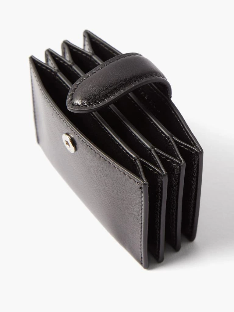商品The Row|Logo-debossed leather cardholder,价格¥3520,第3张图片详细描述