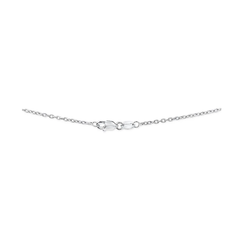 商品Macy's|Cubic Zirconia Baguette Cluster 18" Pendant Necklace in Sterling Silver,价格¥396,第3张图片详细描述