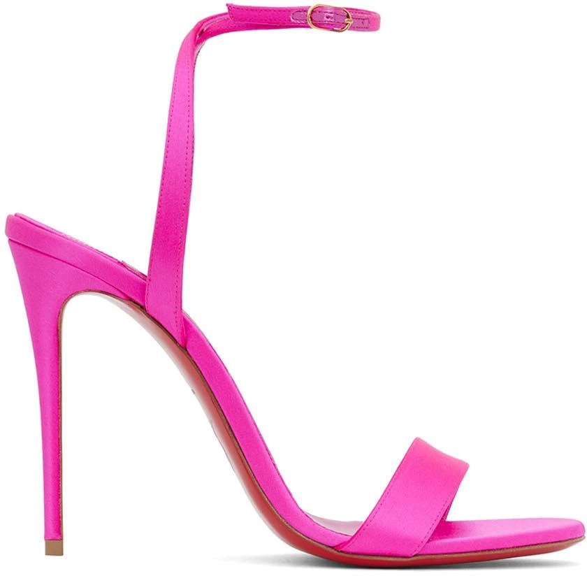 商品Christian Louboutin|Pink Loubigirl 100 Heeled Sandals,价格¥6567,第1张图片