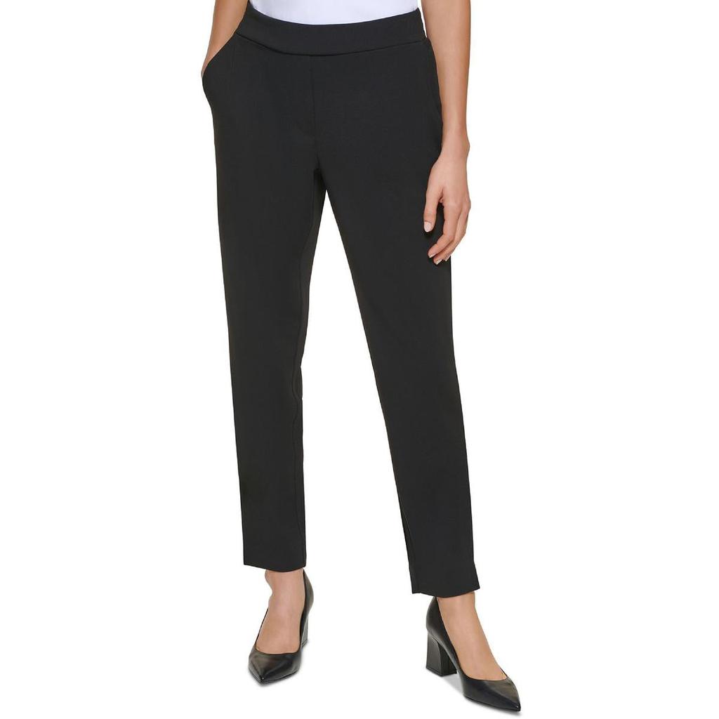Calvin Klein Womens Crepe Professional Straight Leg Pants商品第1张图片规格展示