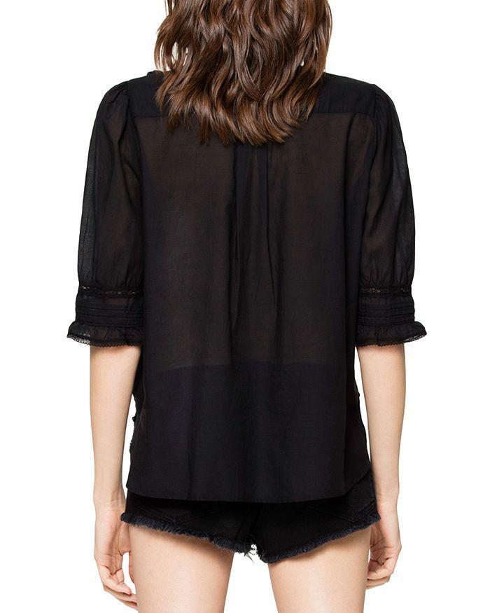 商品Zadig&Voltaire|Tix Lace-Trim Top,价格¥1409,第4张图片详细描述