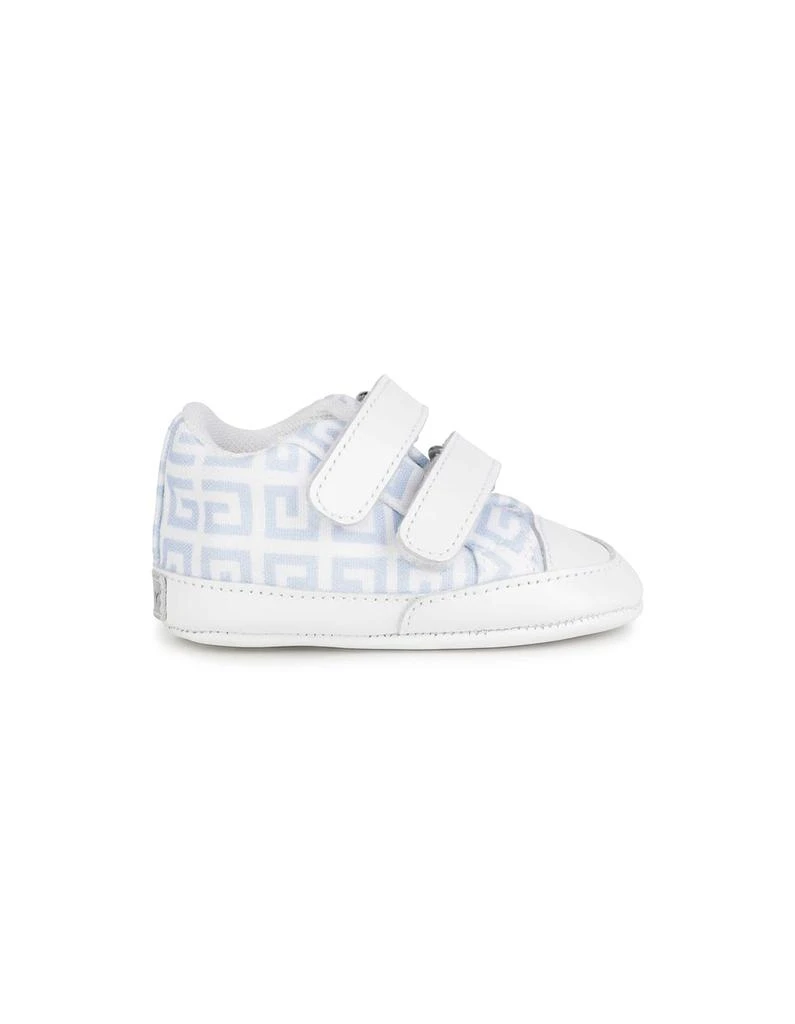 商品Givenchy|Givenchy White And Light Blue 4g Patterned Sneakers,价格¥1301,第2张图片详细描述