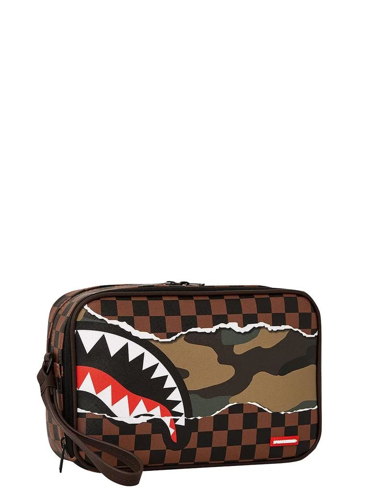 商品SprayGround|Sprayground Shark Checked Zipped Toiletry Bag,价格¥608,第3张图片详细描述
