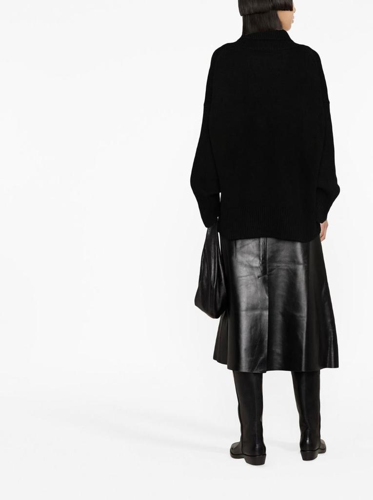 CHLOÉ Leather midi skirt商品第2张图片规格展示