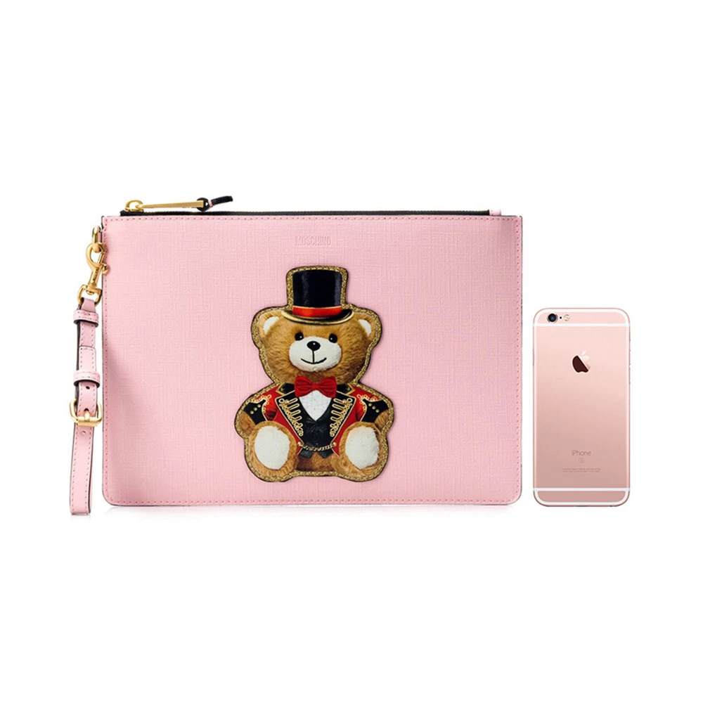 MOSCHINO 粉色女士手拿包 7A8429-8210-1224 商品