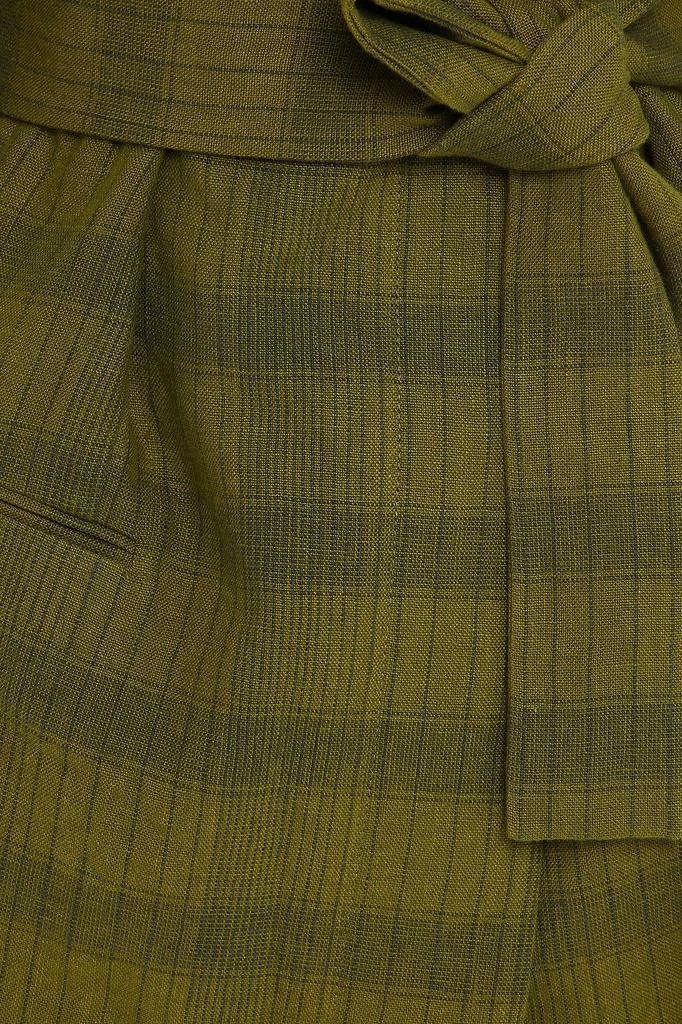 商品Acne Studios|Belted checked linen-blend blazer,价格¥3388,第2张图片详细描述