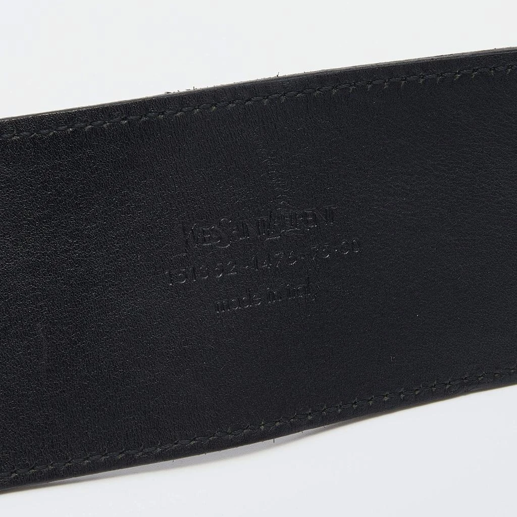 商品[二手商品] Yves Saint Laurent|Saint Laurent Black Leather Waist Belt 75cm,价格¥1547,第4张图片详细描述