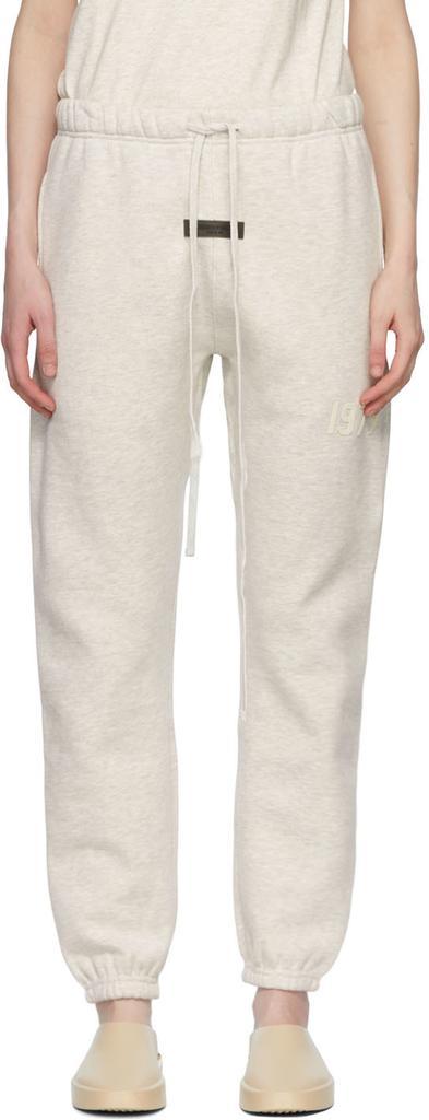 商品Essentials|Off-White Cotton Lounge Pants,价格¥663,第1张图片