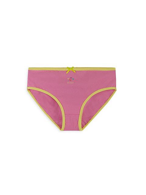 Little Girl's & Girl's 8-Piece Multicolored Bikini Underwear Set商品第8张图片规格展示