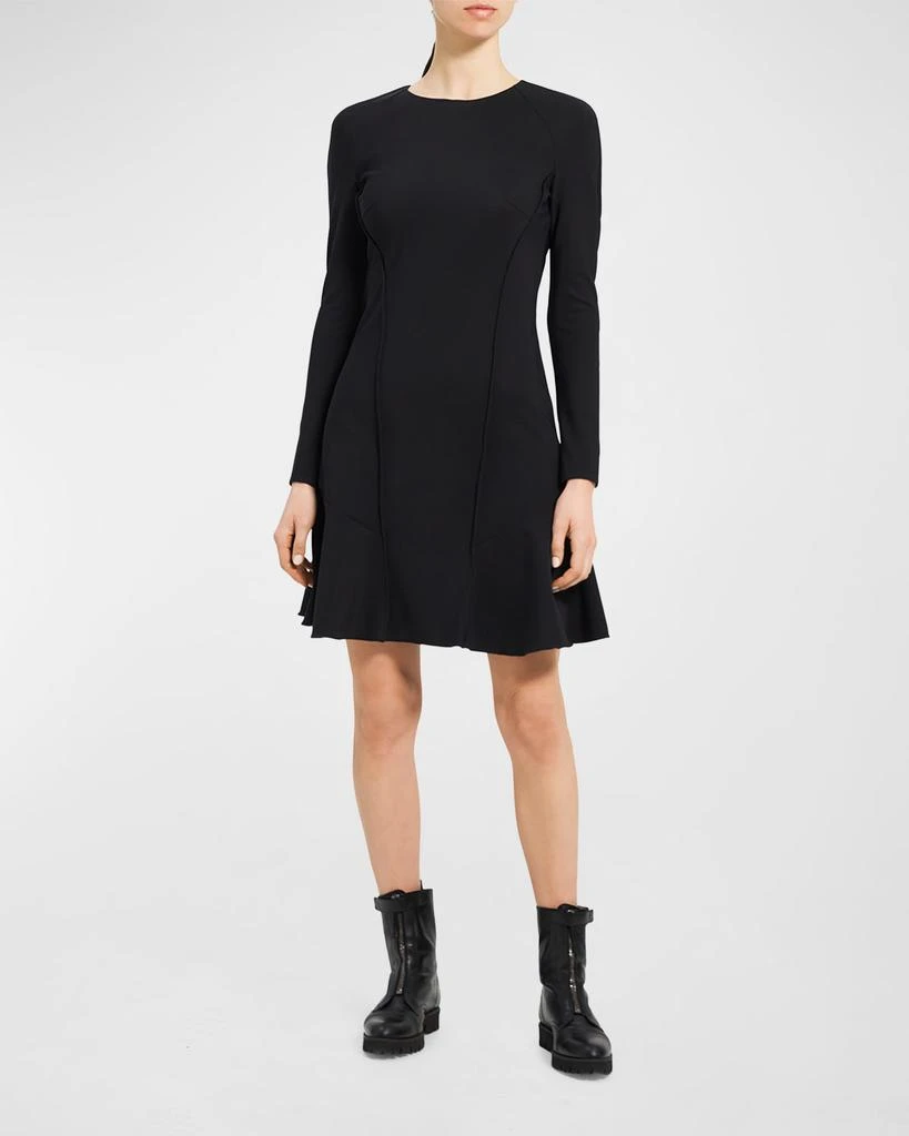 商品Theory|Seam Sculpt Precision Ponte Mini Dress,价格¥672,第1张图片