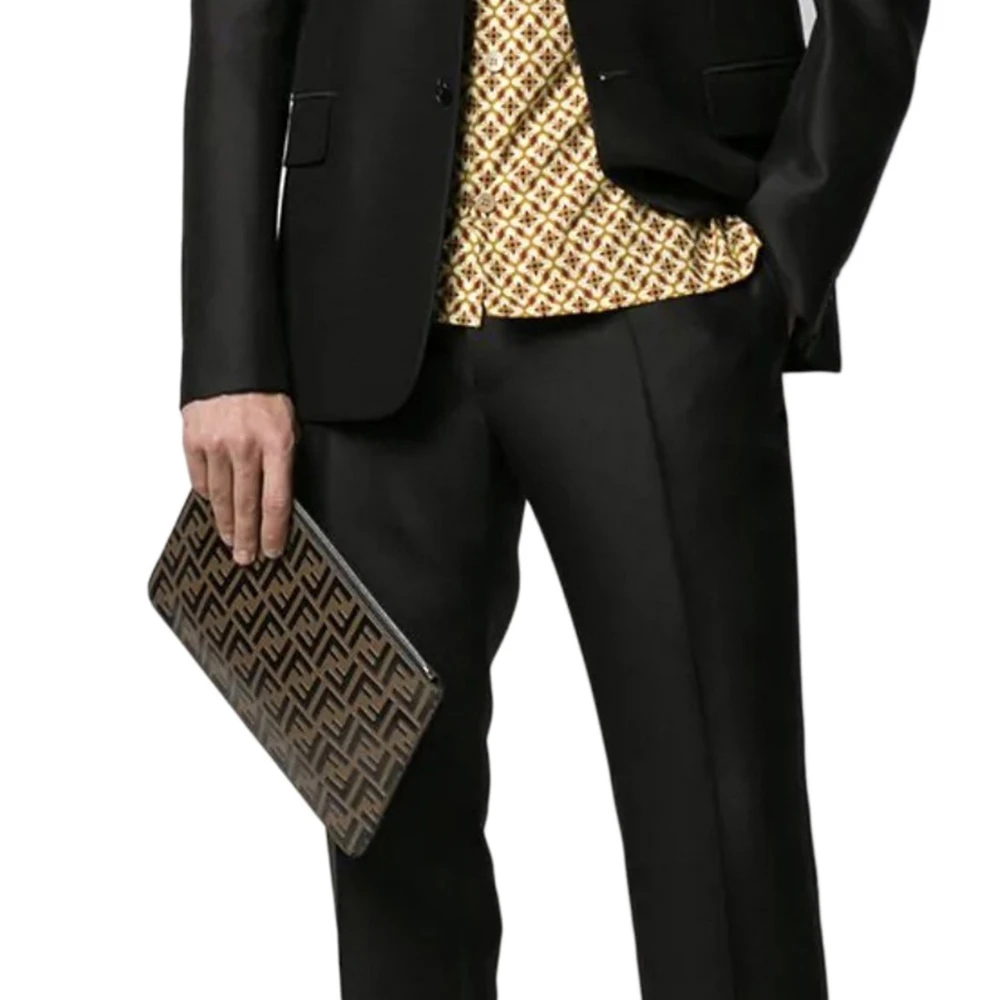 Fendi 芬迪 男士黑褐色拼接手拿包 7N0078-A5TL-F0H3C 商品