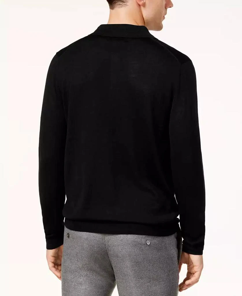 商品Club Room|Men's Merino Wool Blend Polo Sweater, Created for Macy's,价格¥230,第2张图片详细描述