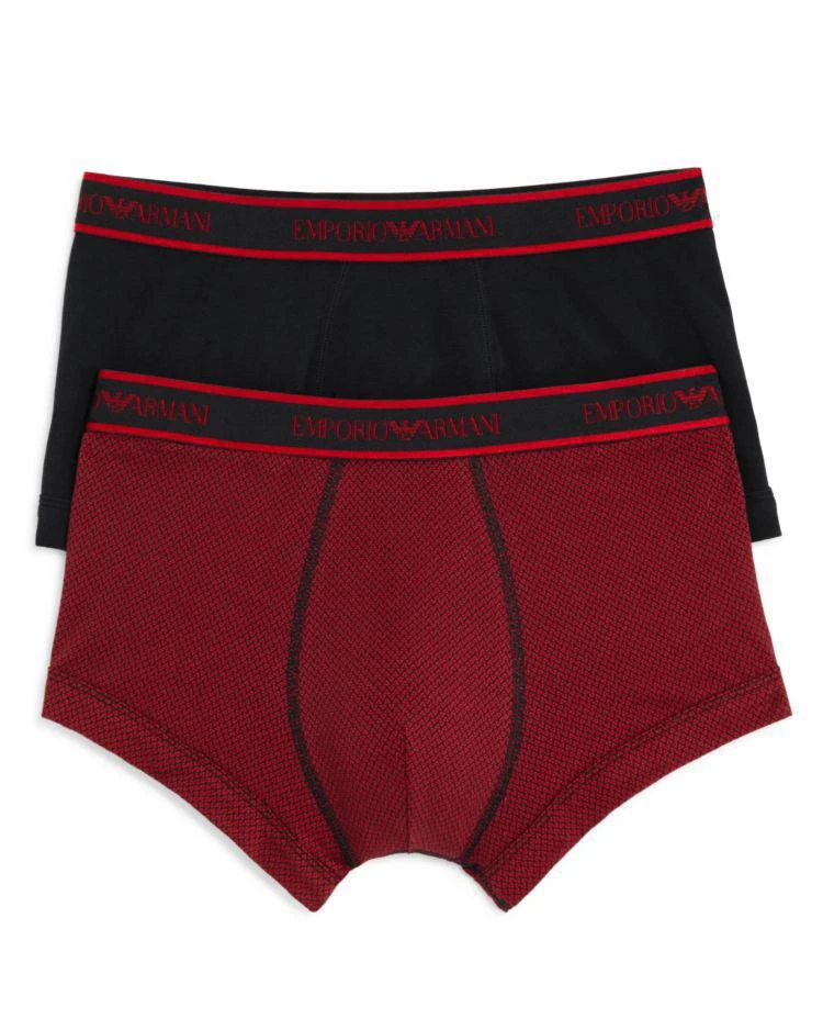 商品Emporio Armani|Mixed Pattern Trunks, Pack of 2,价格¥164,第1张图片