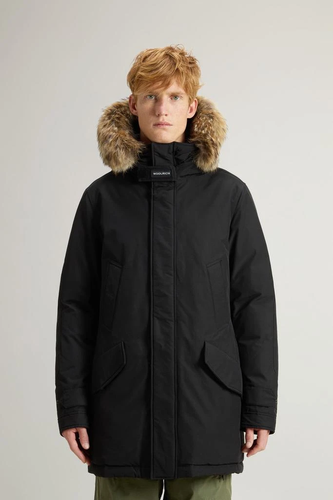 商品Woolrich|Polar Parka in Ramar Cloth with High Collar and Fur Trim - Men - Gray,价格¥8362,第1张图片