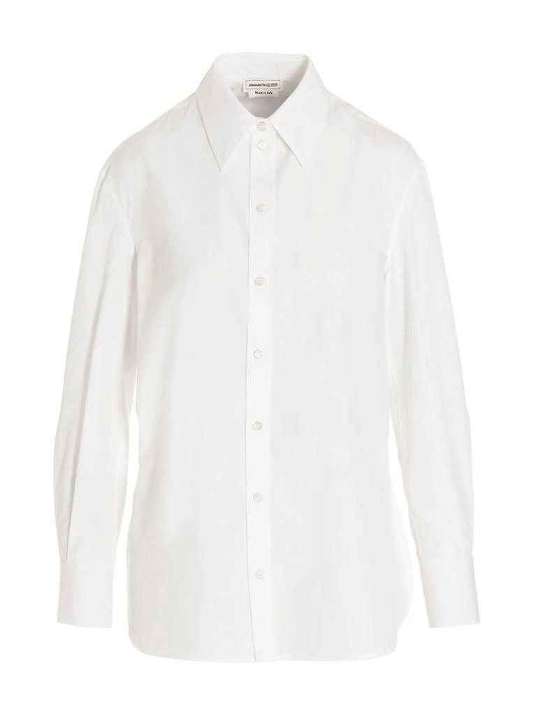 商品Alexander McQueen|Alexander McQueen Collared Button-Up Shirt,价格¥3523,第1张图片